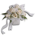 White Whisper Wristlet from Backstage Florist in Richardson, Texas